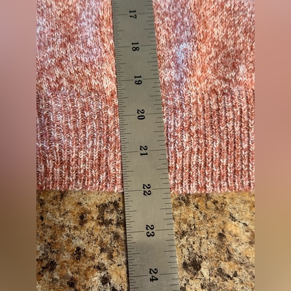 NWOT Womens Heather Pink Pullover Long Sleeve Sweater Button Design XL Polyester - Picture 14 of 15